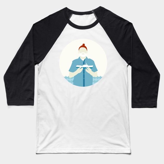 Steve Zissou Baseball T-Shirt by William Henry Design